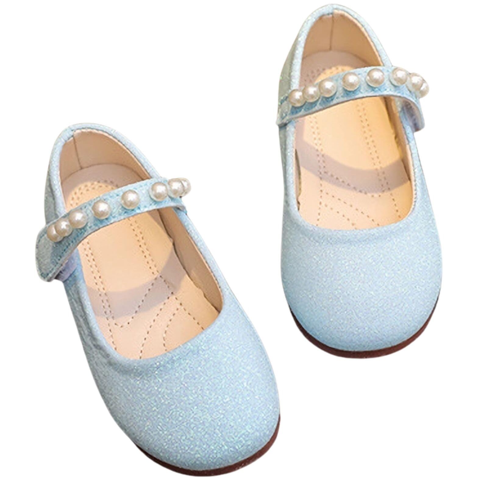 Chaussure Princesse Fille Elsa Plates, Basket Enfant Costum Ballerines for Fête Spectacles Mariage