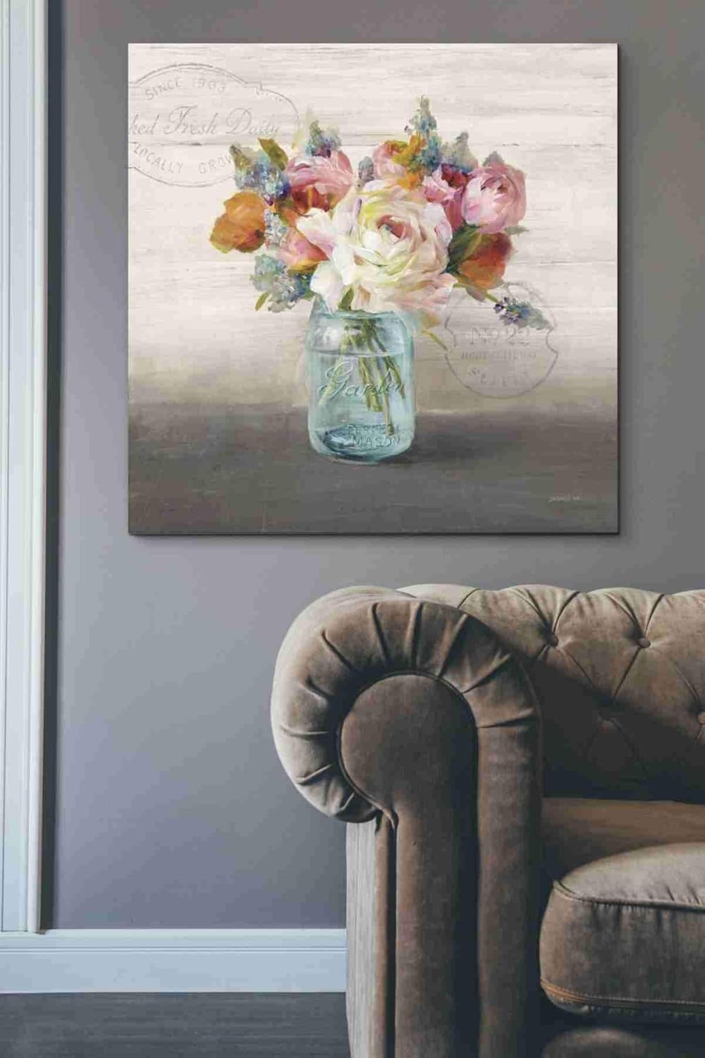 Amazon Com Epic Graffiti French Cottage Bouquet Ii Mothers By Danhui Nai Canvas Wall Art 26 X 26 Pink Posters Prints