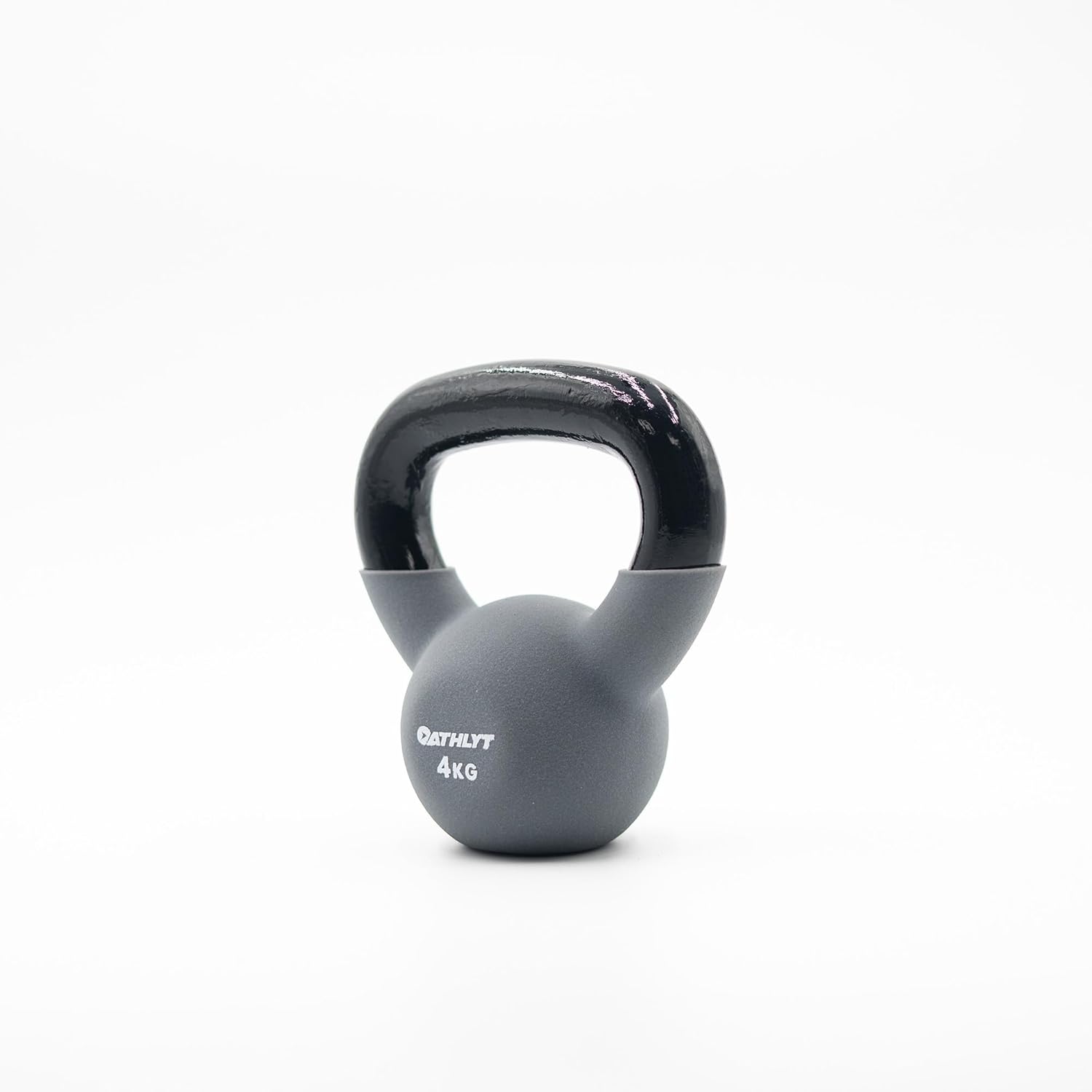 Neoprene Kettlebell, Grey, 4 kg