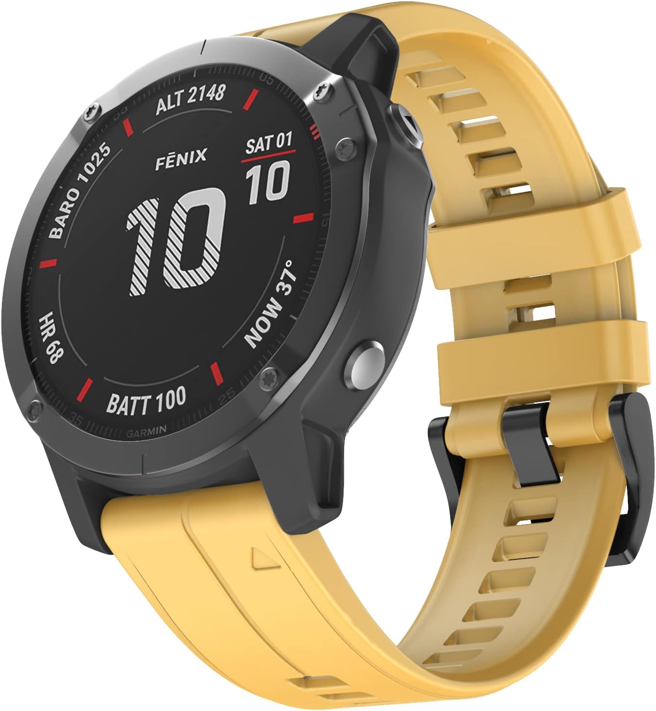 mysnbkn compatible with garmin fenix 5x watch band 26mm easy install silicone strap for garmin fenix 5x plusfenix 6xfenix 6x profenix 3fenix 3 hr