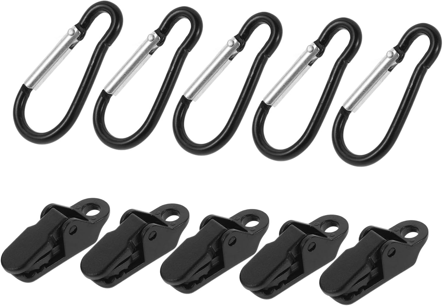 Hemobllo Heavy Duty Alligator Clips for Tents Windproof Car Tent Clamps Tarp Clips Awning Clamp Outdoor Carabiner Attachments
