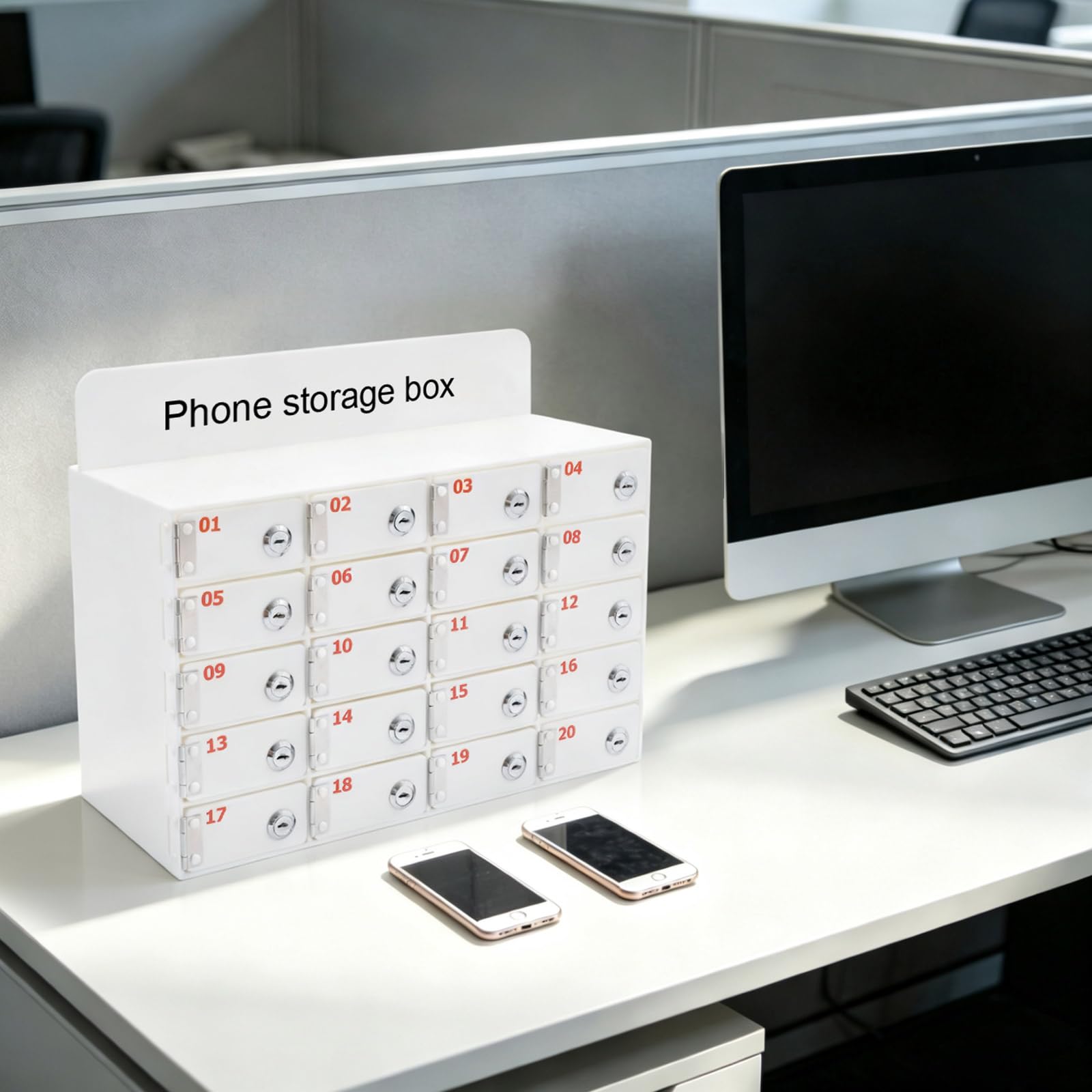 Szafka na telefon komórkowy, przechowywanie telefonu komórkowego z 20