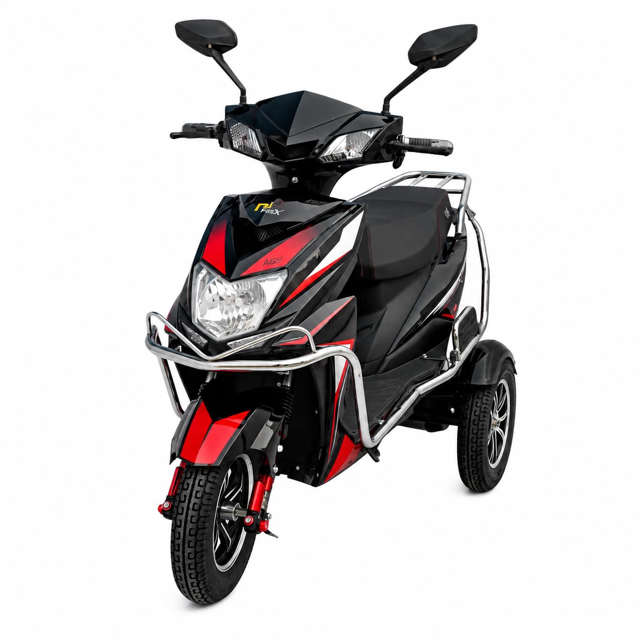 EOX Thrill 3W Electric Scooter for Adults | 3 Wheeler Electric Scooter for Senior Citizens & Differently Abled | Low Speed Non-RTO Scooter with 60–80Km Range | 60V Lithium Battery & Charger