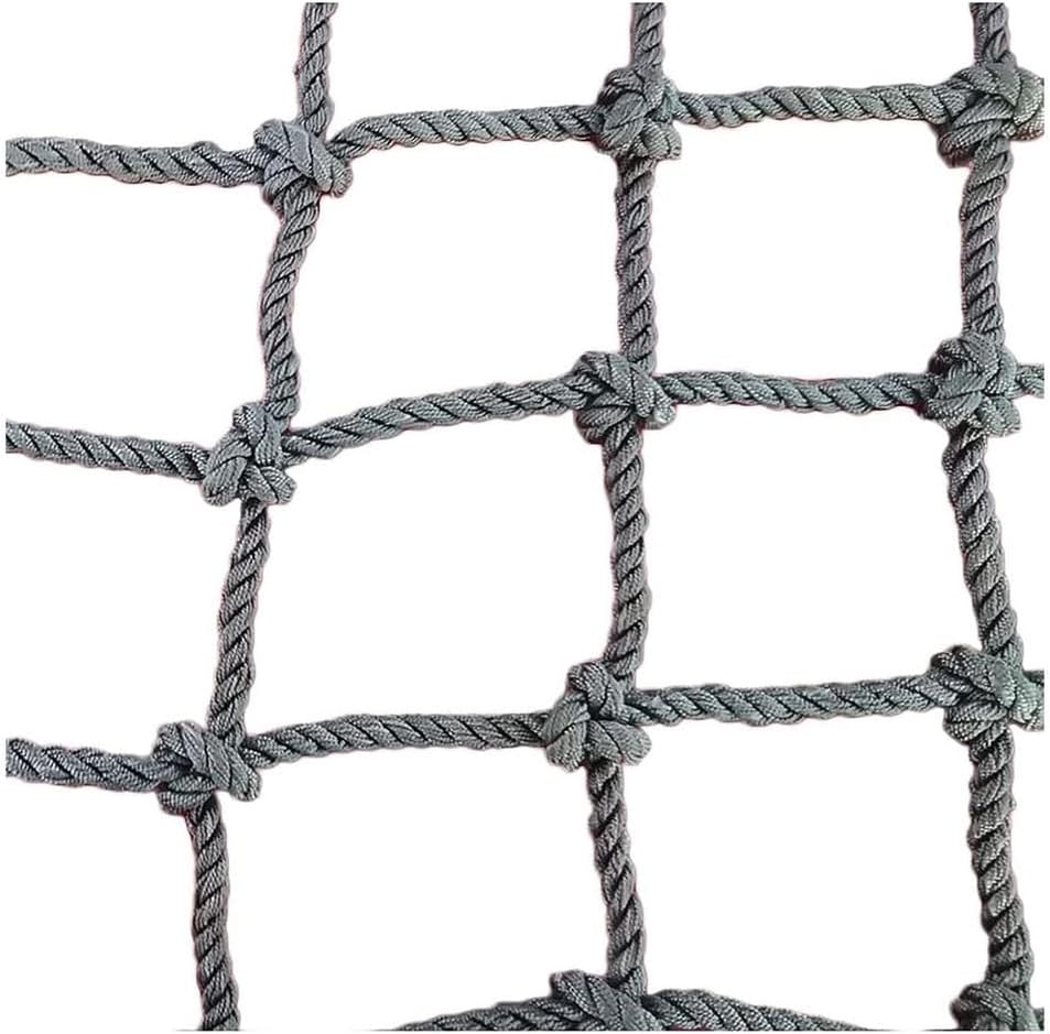 Kids Climbing Net - Lightweight 8.2x8.2ft Climbing Frame Cargo Net for Indoor/Outdoor Playground Equipment, Rope Ladder, Swingset, Treehouse, Railing, Balcony