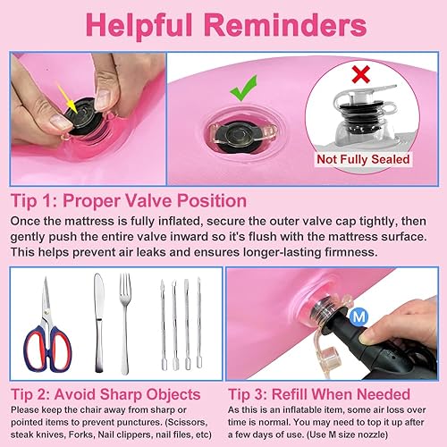 Miniatura 6 de AOSSA BBL Silla después de cirugía, sofá cama inflable para dormir, colchón BBL con agujero, sofá inflable con otomana, silla de salón inflable, kit