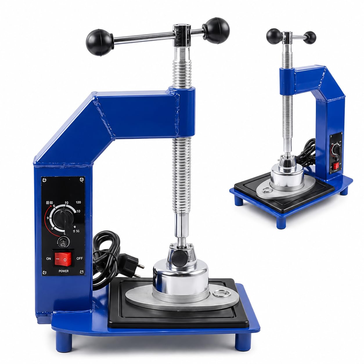 Macchina elettrica per la riparazione di pneumatici, strumento di vulcanizzazione automatica da 500 W con controllo della temperatura 145-165 °C per un fissaggio efficiente dei pneumatici dell'auto