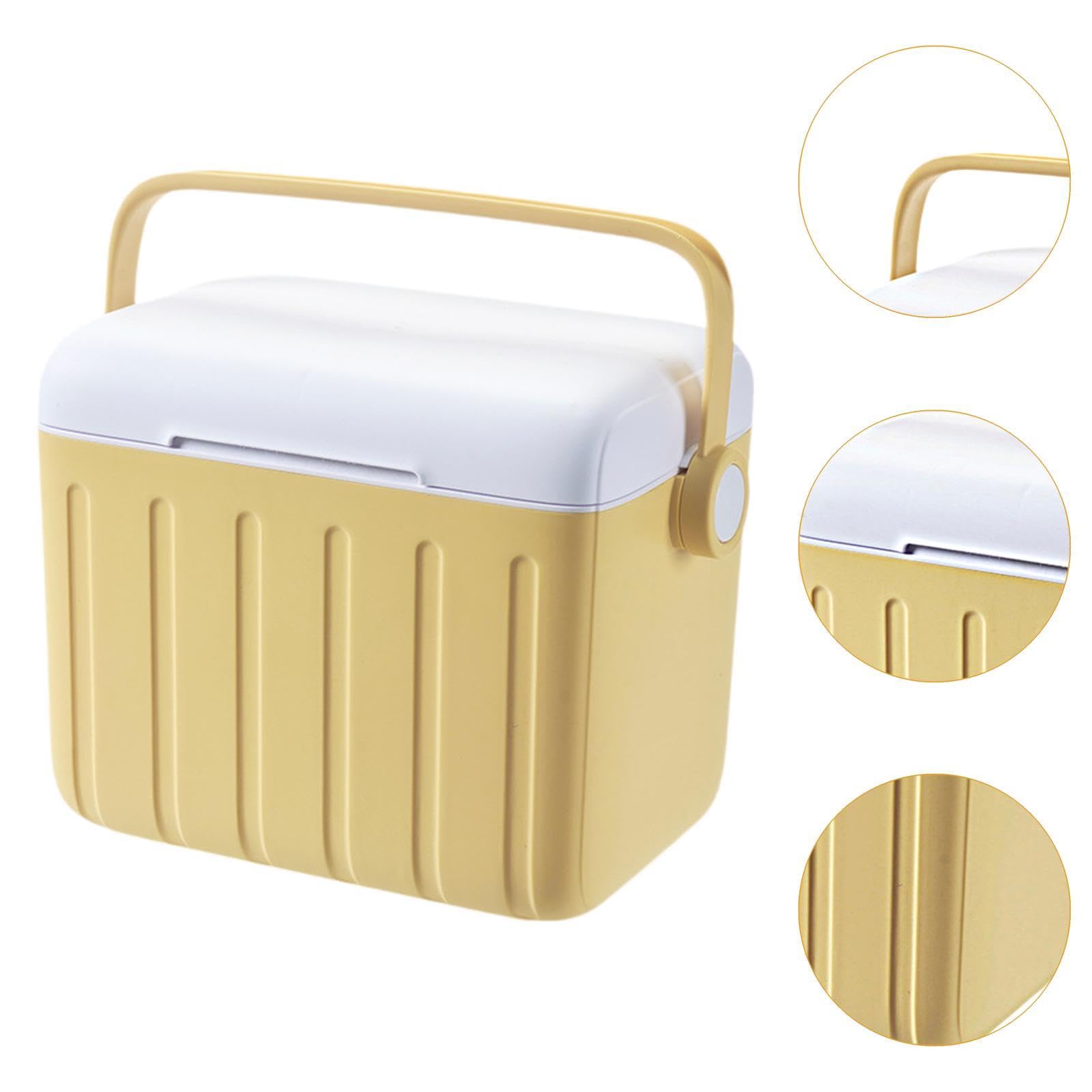 Nevera Portátil de 6 L con Asa, Recipiente Hermético, Ideal para Picnic, Viajes, Playa Y Entrega de Comida.