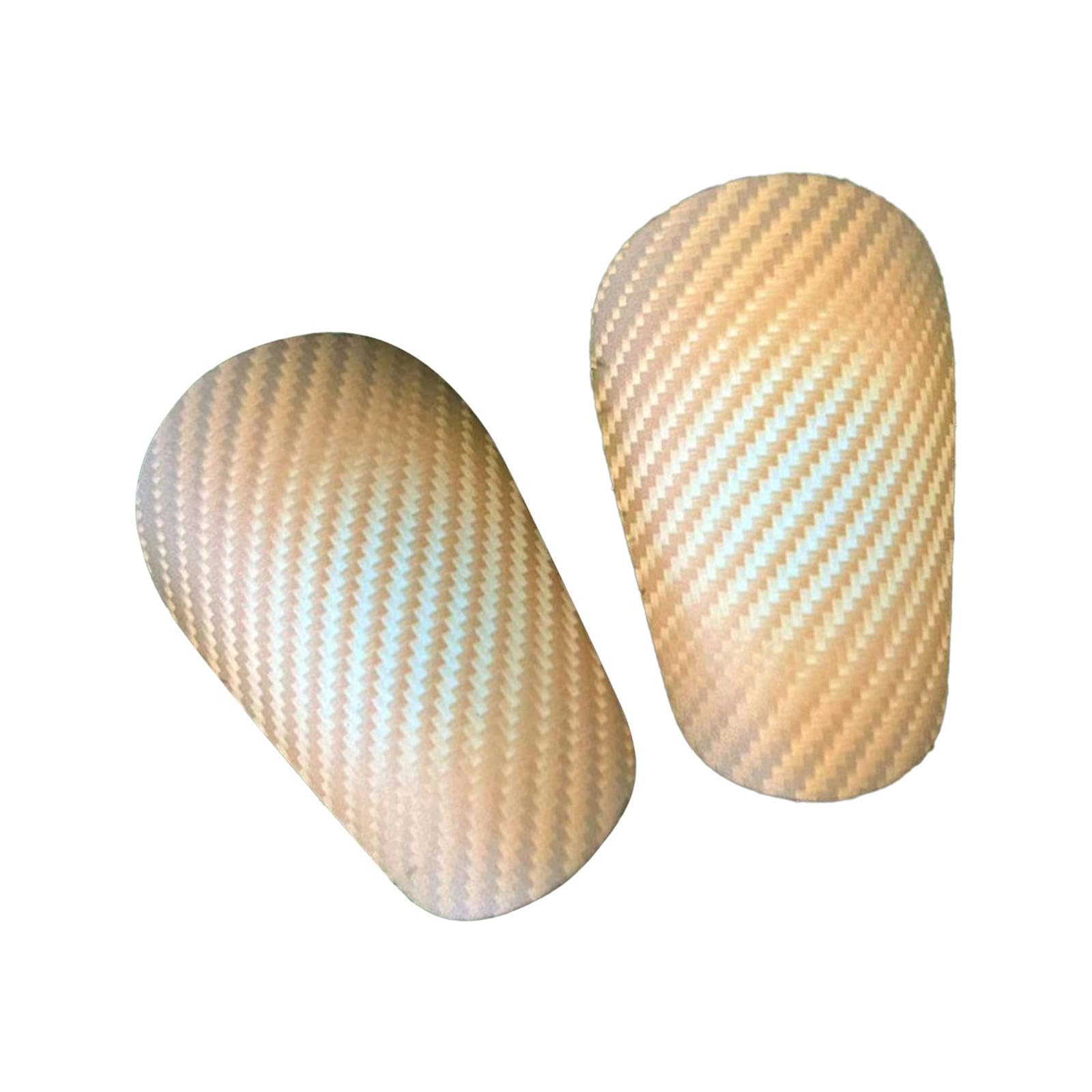 NIVAA 2Pcs Small Soccer Shin Guards Lightweight Football Shin Pads Protective Gear 10cmx6cm Gold-image-16