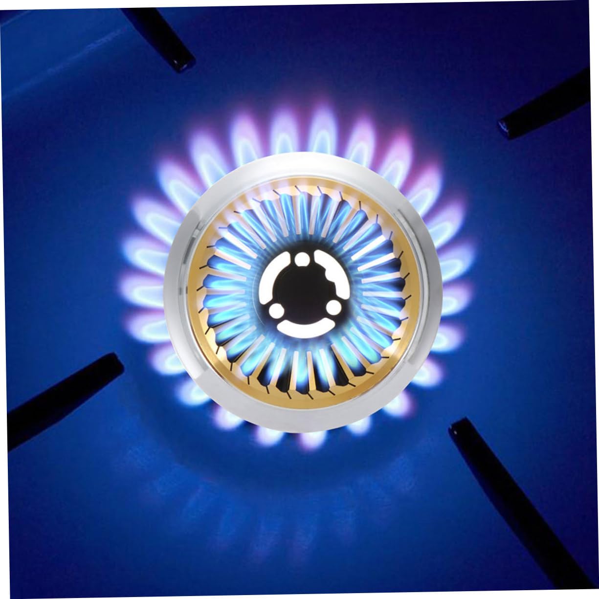 2pezzi Diffusore Per Wok Ghisa Supporto Per Bruciatore Gas Accessori Per Cottura Wok Compatibile Con Fornelli Gas Facile Da Installare e Pulire Superficie Stabile Per Cucina