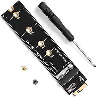 Rivo M.2 SATA SSD Adapter Card with 6+12 Pin Connector, for Replacing SSD of 2010-2011 Version MacBook Air, Supports Model A1369 A1370, Compatible with NGFF M.2 SATA SSD with B+M Key