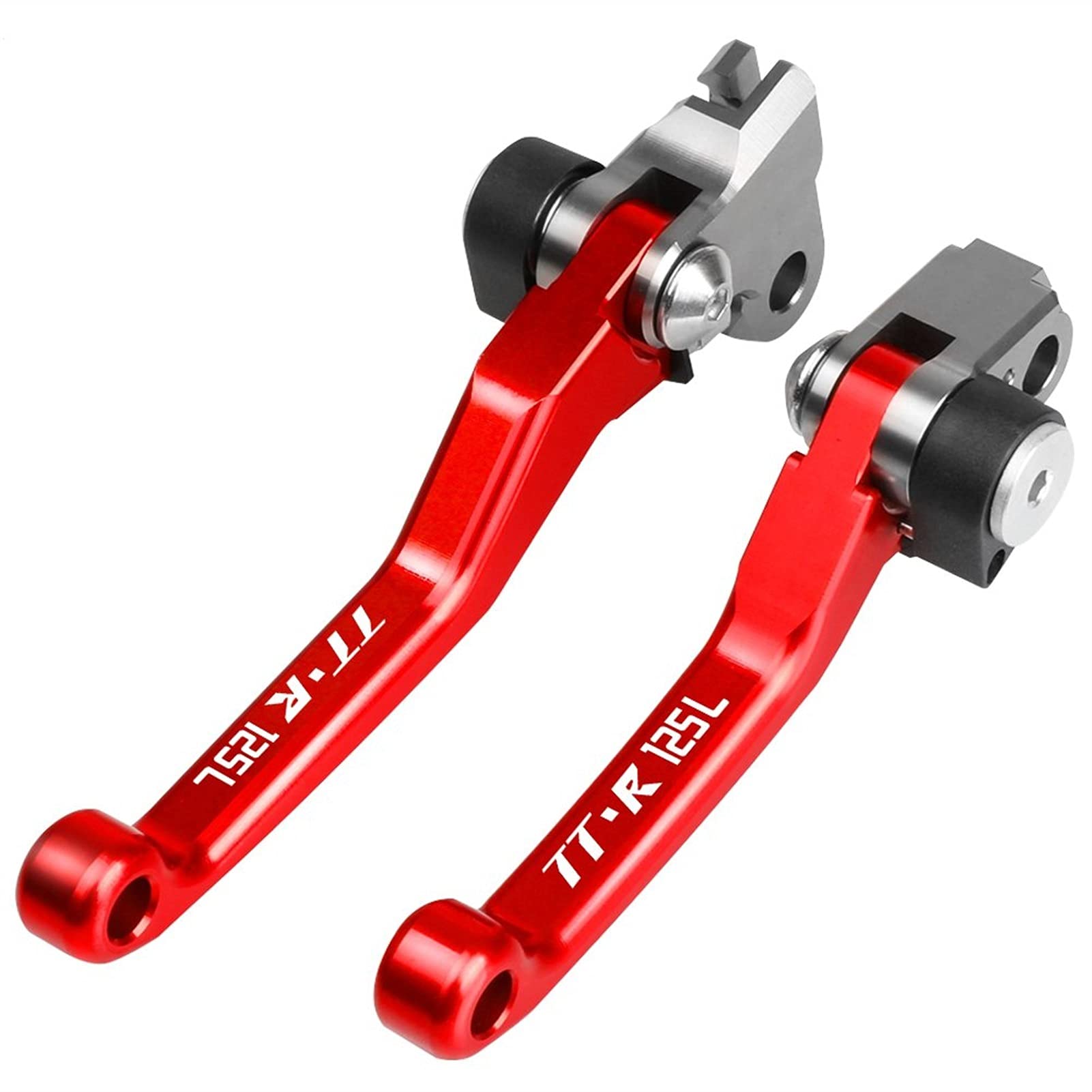 Moto Leve CNC Moto Pivot Dirt Bike Freno Frizione Maniglie Leve Leve Per Yamaha TTR125L TTR 125L 2000 2001 2002 2003-2017 Leva Della Frizione Del Freno (Colore : Rosso)