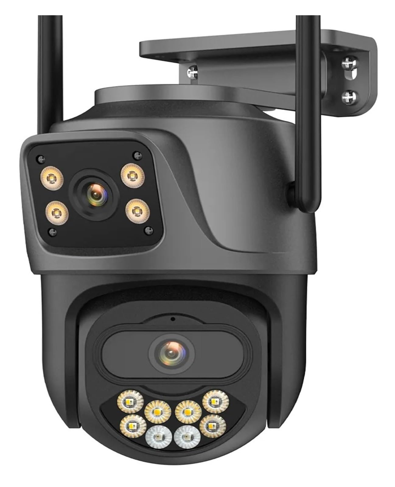 CVFRDD PTZ Camera Dual Lens 4K 8MP HD Outdoor IP Camera 4MP Auto Tracking Security Protection CCTV Surveillance P2P(8MP Add 128G)