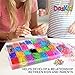 DasKid 12100+ Rubber Bands Refill Loom Set 11,000+ Loom Bands 42 Colors 600 Clips 200 Beads + 52 ABC Beads 30 Charms 10 Backpack Hooks 10 Tassels 5 Crochet Hooks 5 Hair Clips +ABC & Number Stickers