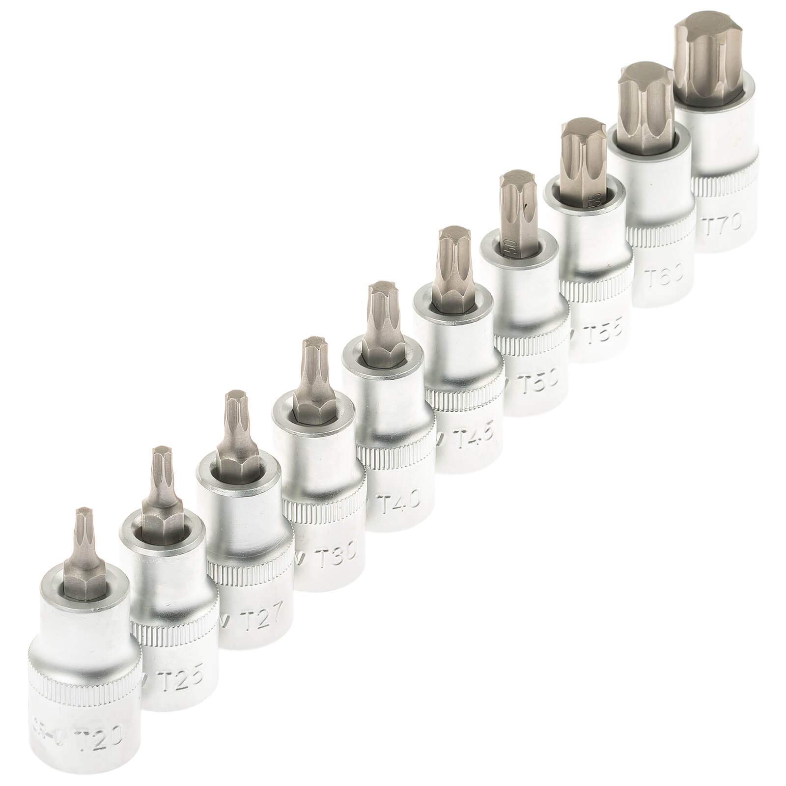 SATRA S-ST3212 - Set di chiavi a bussola con profilo a T, 32 pezzi, 1/2", compatibili con Torx
