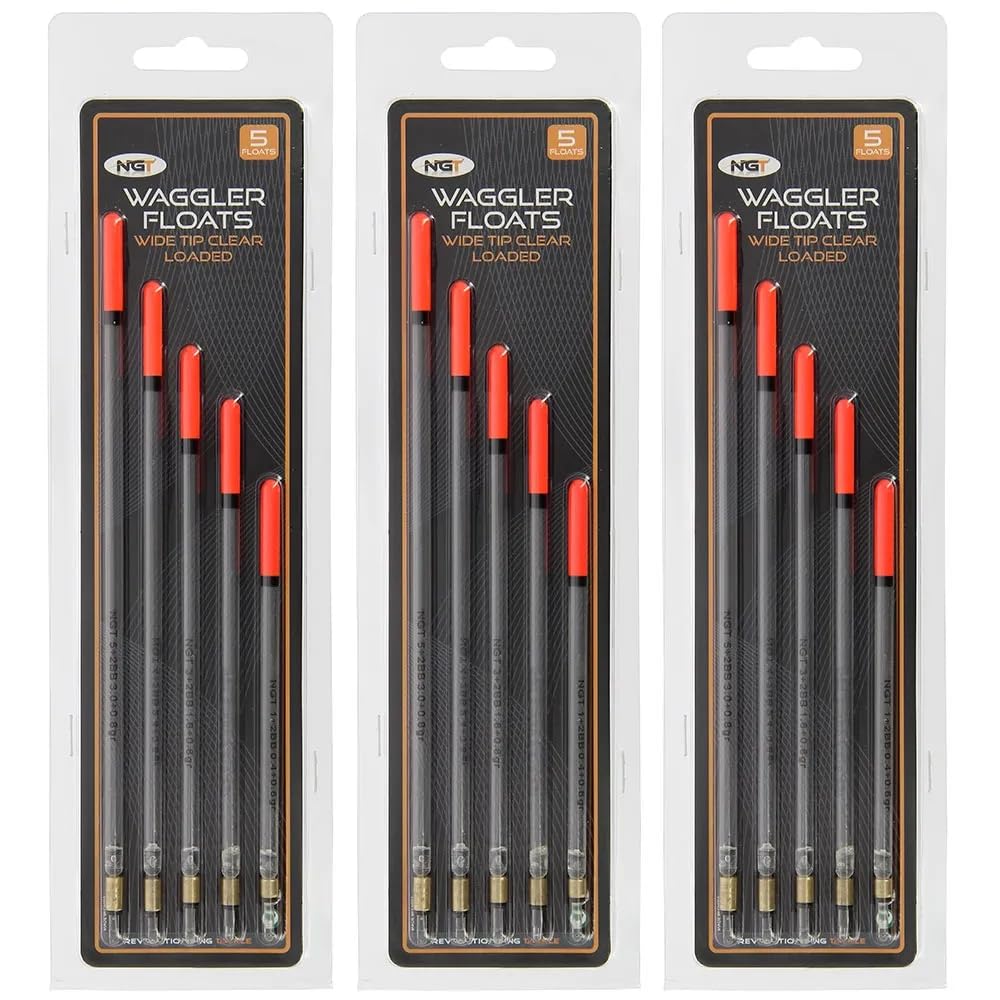 NGT Waggler Floats Wide Tipped Clear Loaded