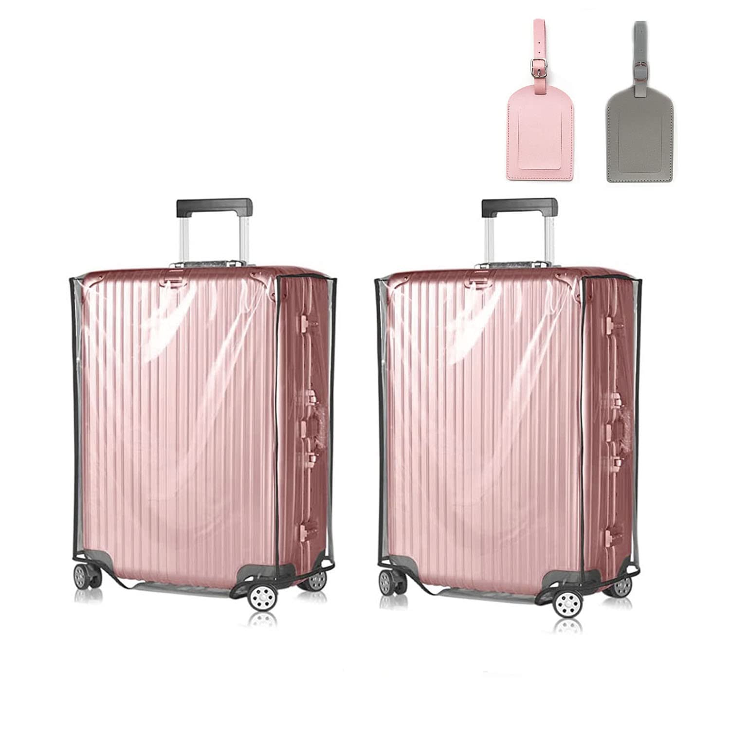 Coprivaligia Trasparente Impermeabile | Per Valigie Fino A 28 Pollici | Antigraffio E Anti-Polvere - Foto 4