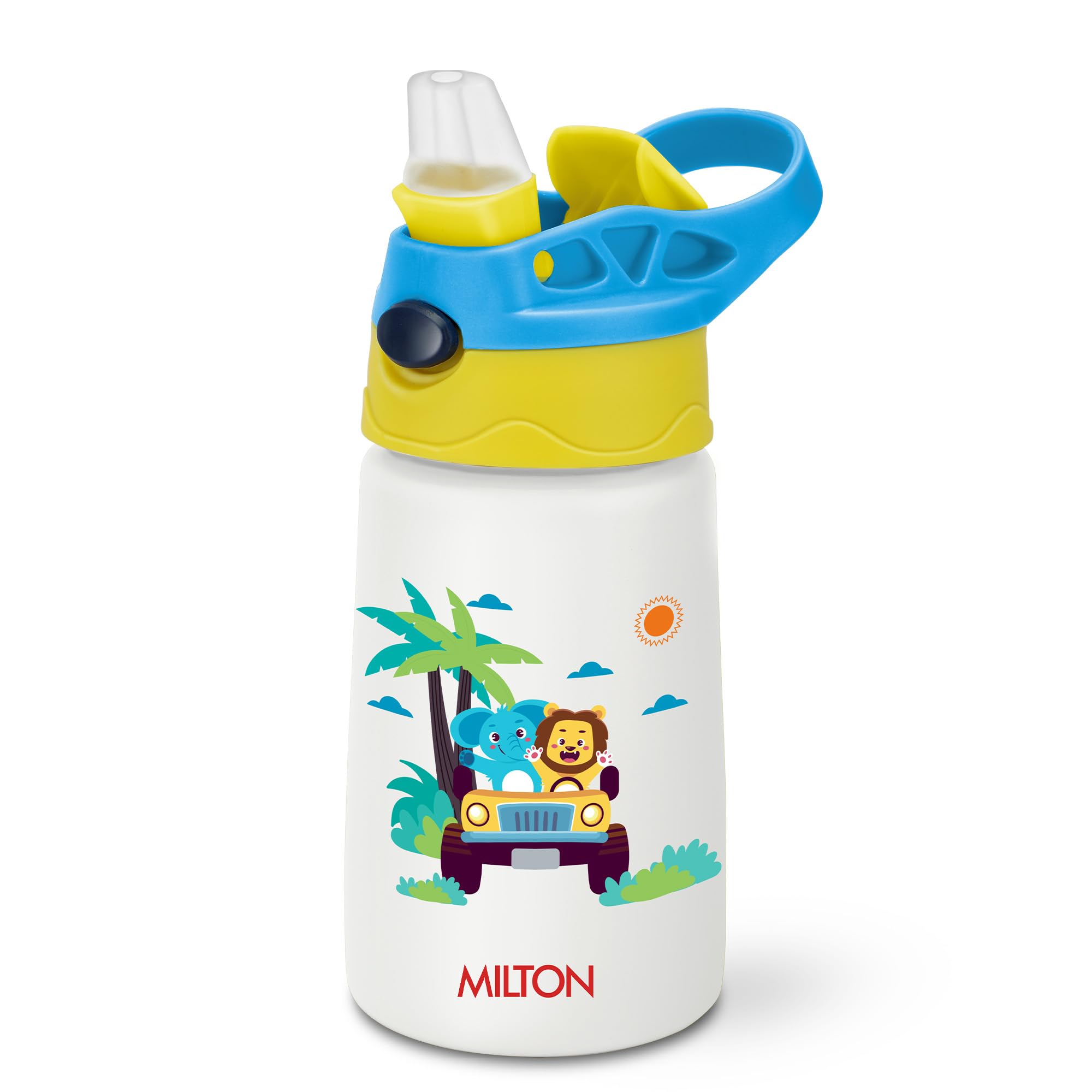 Milton Insulated Spout Sipper Thermosteel Vacuum Insulated Water Bottle with Spout Lid and Straw, 300 ml, Easy Grip, Leak Proof, Hot & Cold, Bottle for Kids, School, Travel, ISI Certified, Dark Blue — Amazon image 9