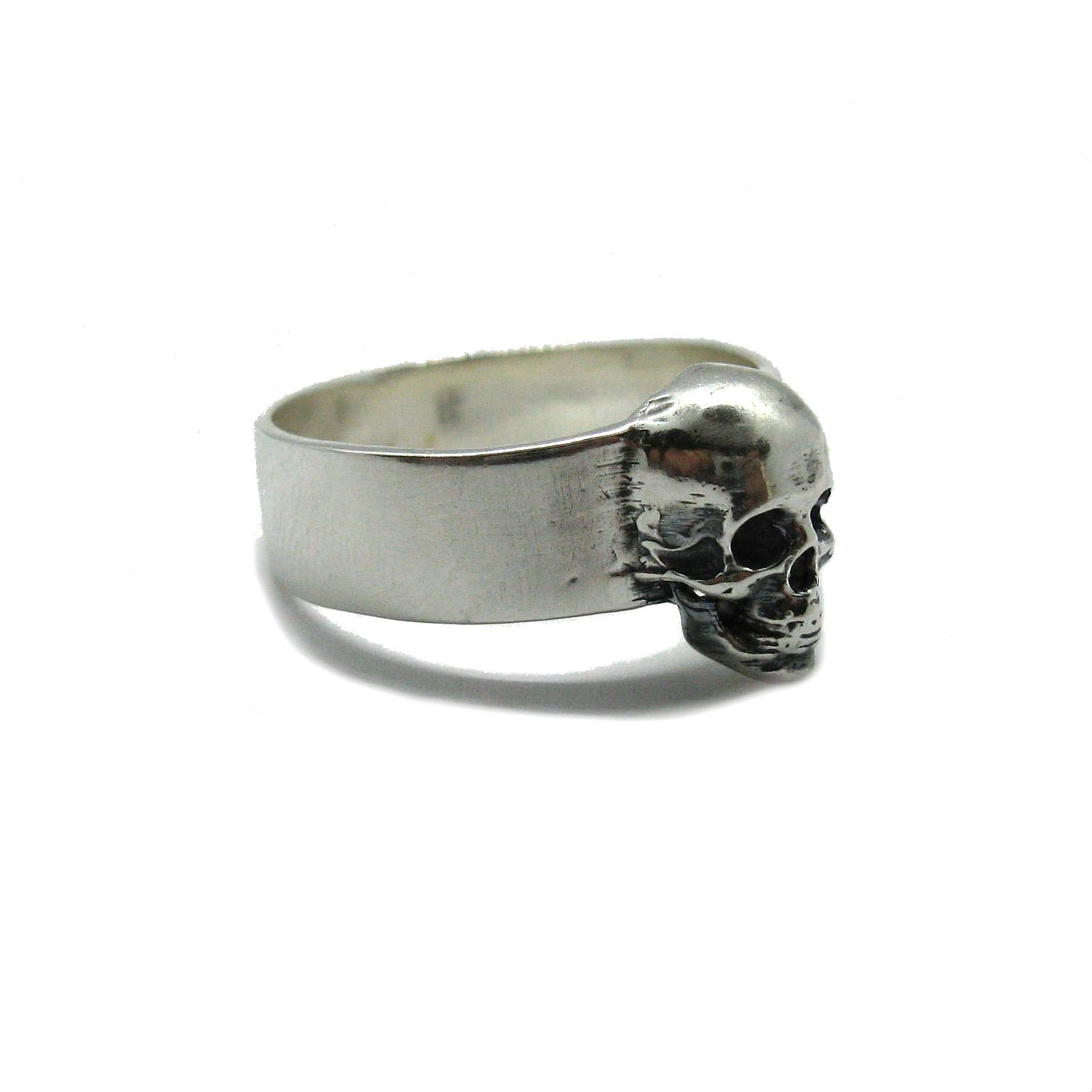 Anello da uomo in argento massiccio 925 Cranio R001861