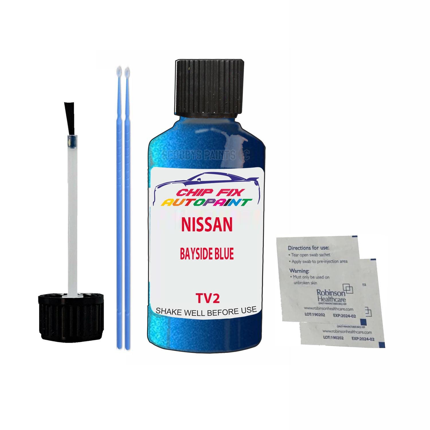Scoobys Paints Back In The Mix Bayside Blue Touch Up Paint For Nissan Skyline Tv2 1999-2020 30Ml Bottle Brush Scratch Stone Chip Repair Pen
