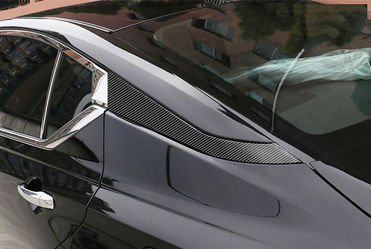 Car Accessories Compatible with Nissan Altima 2019 2020 2021 2022 Rear Beveled Window Louver Shutter Strips Cover Molding Trims ABS 2PCS