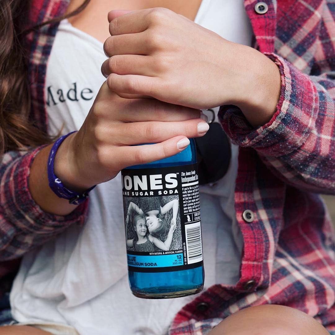 One1 Single Bottle - Jones Soda Co. Blue Bubblegum Soda Flavor | 100% Cane Sugar Soda | Craft Soda Pop | Soda Soft Drinks | Glass Bottle Soda product thumbnail 7
