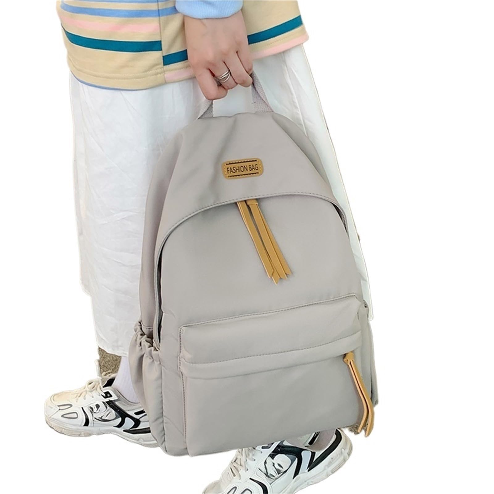 Mochila Escolar Bolsas de viaje for hombres y mujeres, mochilas multifuncionales gran capacidad for campus, for portátiles universitarios Saliendo(Orange)