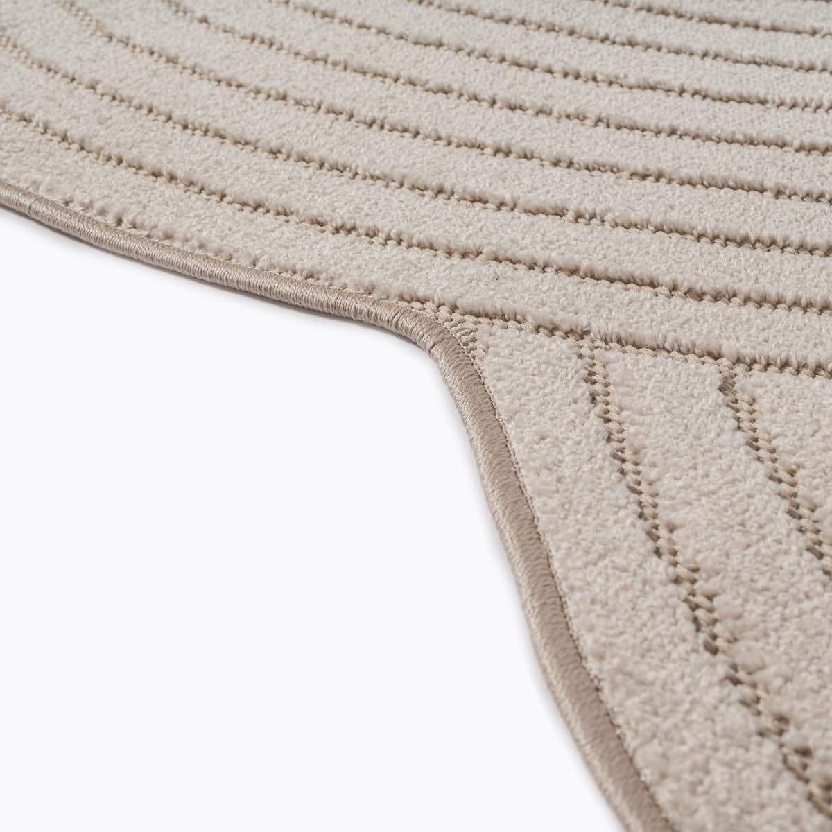 the carpet Santo Plus Outdoor Teppich – Wetterfest & Pflegeleicht, Balkon Teppich, Terrasse & Garten, Flachgewebe Indoor & Outdoor, Modern für Wohnzimmer & Schlafzimmer, Beige, 160 x 230 cm Shape
