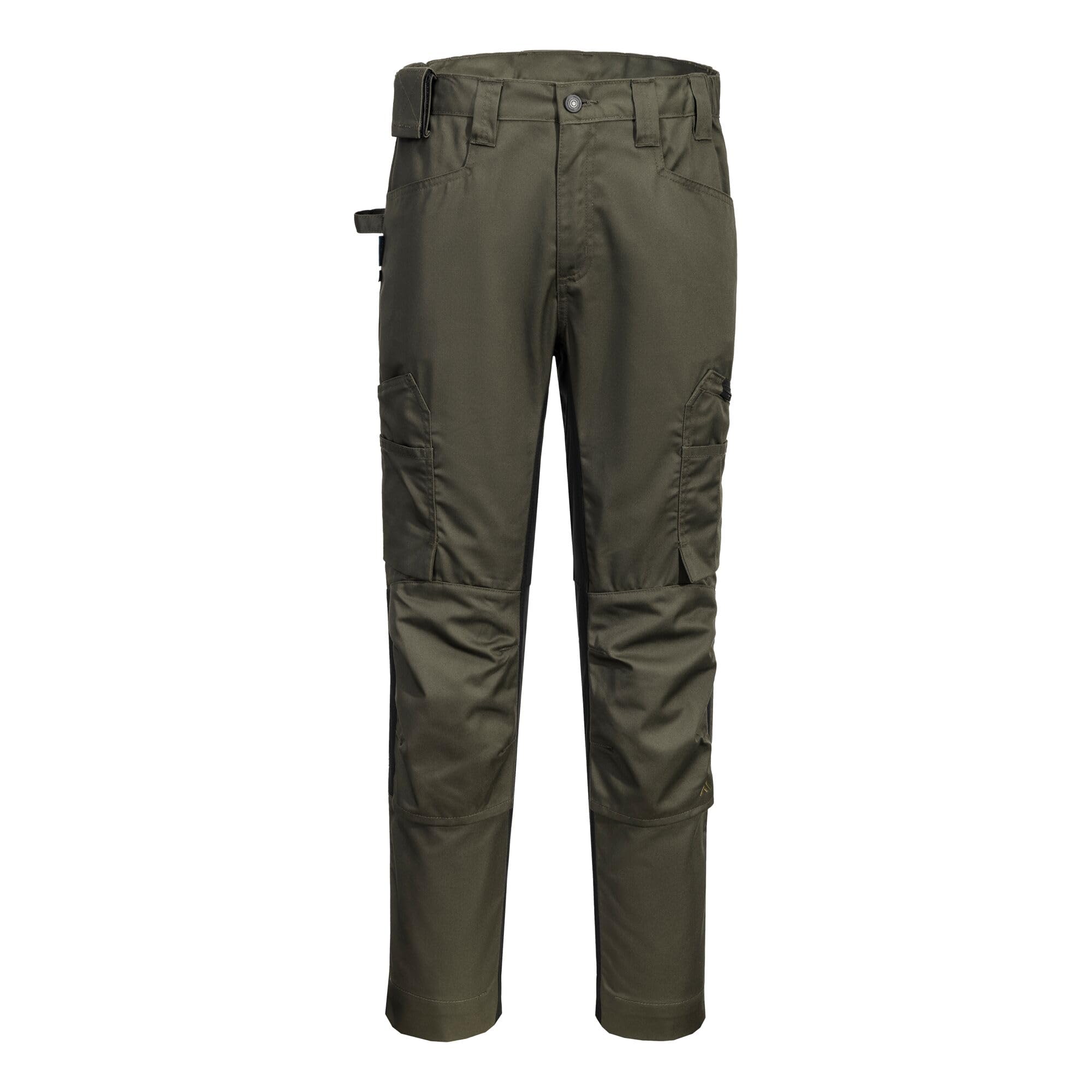 Portwest Men's Forest Nights Cd881 Wx2 Eco Stretch Trade Trousers Durable Workwear Multi Pocket Flexible Fit Breathable Ventilation Recycled Fabric Sustainable Construction Work Pants, 36