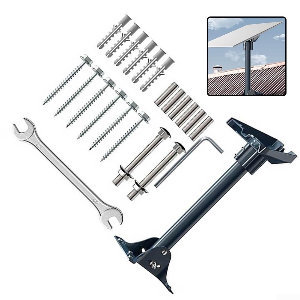 Supporto 40cm per starlink per Gen 3 Angolo Regolare Supporto | Acciaio spesso anti-ruggine, resistenza per vento forte, esterno , pioggia neve, supporto sicuro