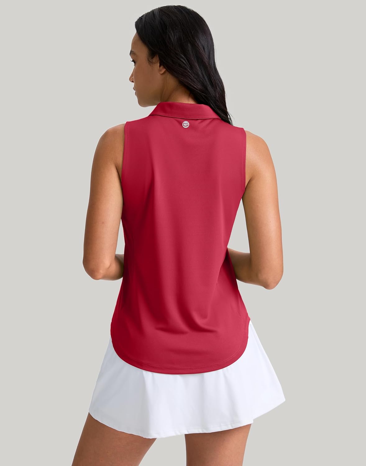 G Gradual Womens Golf Shirt Sleeveless Zip Up Polo Shirts for Women Collared Lightweight Tennis Athletic Tank Top
