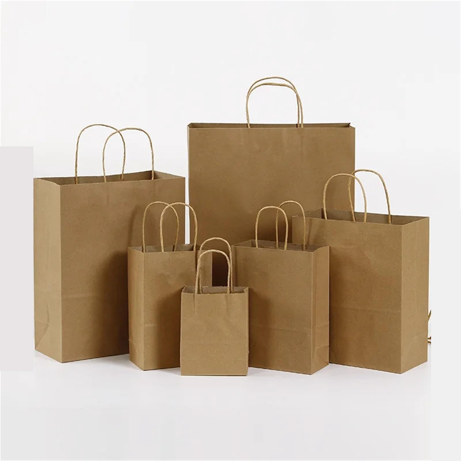 Bolsas Papel Kraft 30/50/100 piezas Mini bolsas de regalo Kraft