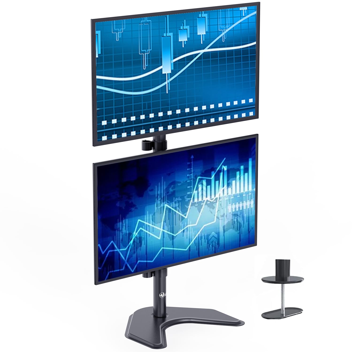 Amazon.co.jp: WALI デュアルモニターデスクスタンド 自立型 LCD LED 