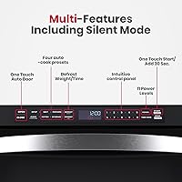 Vista 5 de GASLAND Cajón de microondas de 1.2 pies cúbicos de 24 pulgadas, microondas de cajón integrado de 1000W, microondas debajo del mostrador, microondas