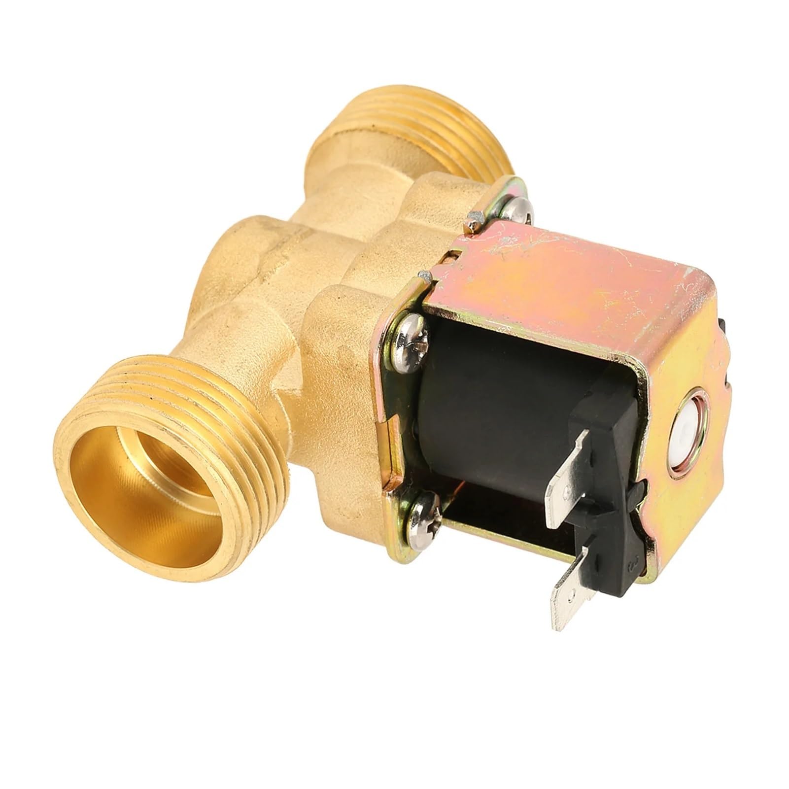 Dymkie Dc12v Electric Magnetic Valve Nc Solenoid G3/4 Normal Closed Brass For Water