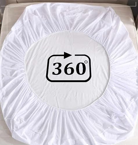 Miniatura 3 de Protector de colchón a prueba de agua, protector de colchón de seguridad de 8 pulgadas de profundidad, elástico para tirar, tamaño Queen, 60 x 80