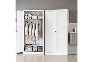 MiiKo Freestanding Wardrobe Closet - The Perfect Storage Solution for Your Home