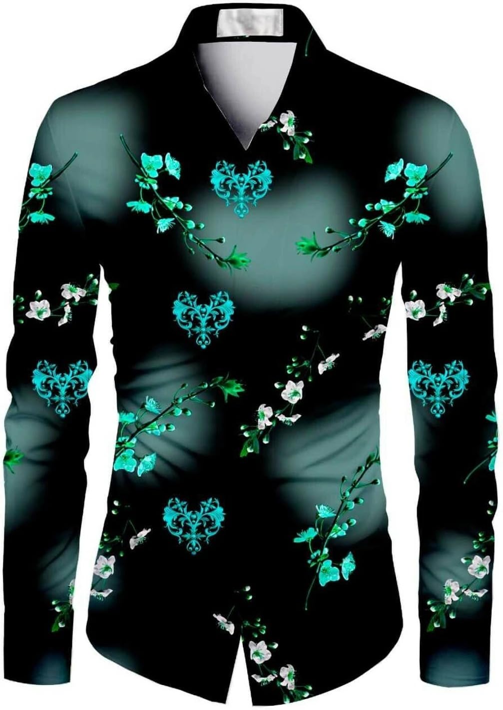 revue Men's Premium Unstitched Printed Shirt Fabric | Cotton Blend Shirting Material for Custom Tailoring | Floral Design Shirt Cloth for Casual Formal Office Party & Daily Wear-picture-16