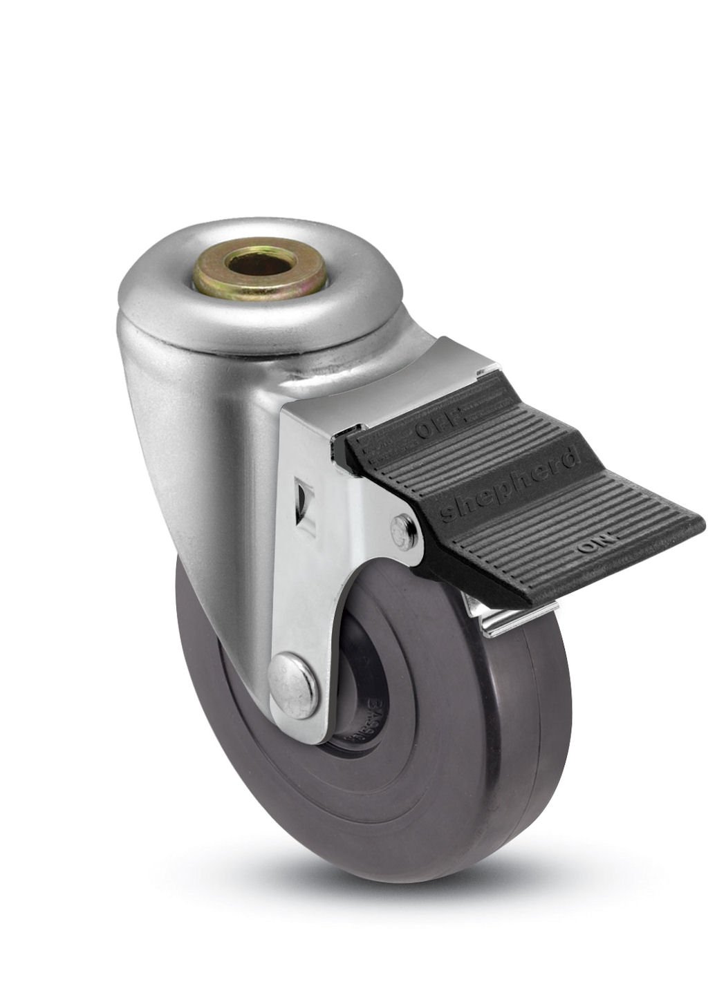 Shepherd Institutional Series 3" Diameter Hard Rubber Wheel Hollow