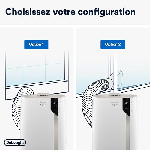 De'Longhi Pinguino Extreme Clim Mobile, pour Pièces jusqu'à 33,5m², Déshumidificateur, Mode Ventilation, 8900BTU, Refroidissement Silencieux, Eco Real Feel, Minuterie 24h, Classe Énergie A+ (PACEX93) - 5