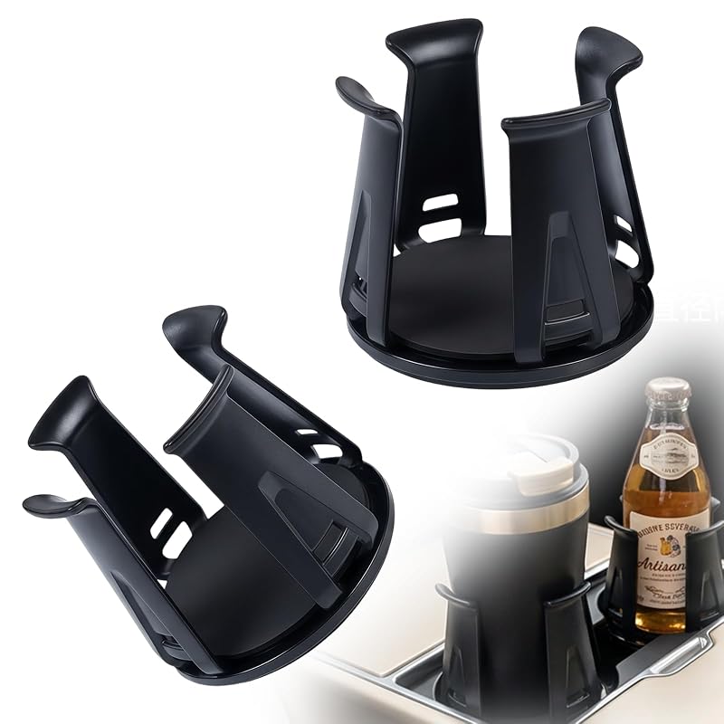 Inserto Expansor para Porta-Copos Automotivo houlishu com Braços de Ajuste e Fixação Adesiva, 2 Peças