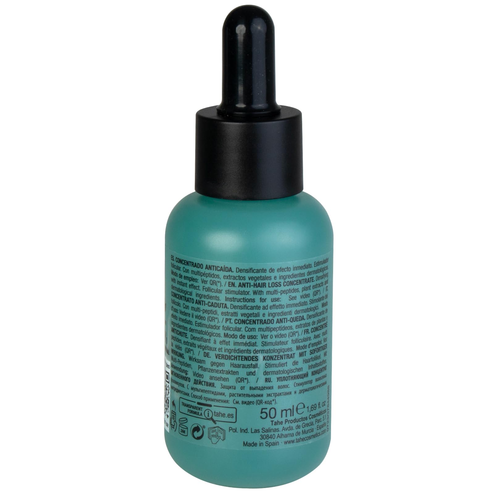 Tahe Peptide T98 Tratamiento concentrado anticaída capilar densificante con multipéptidos de efecto inmediato (50 ml (Paquete de 1))