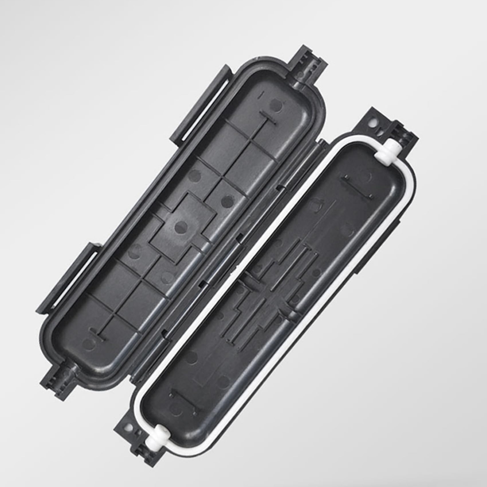 50 PièCes BoîTe de Protection de Fibre Optique BoîTe de Rotation de Câble de Chute FTTH Type D'Adaptateur SC BoîTe de Protection ImperméAble
