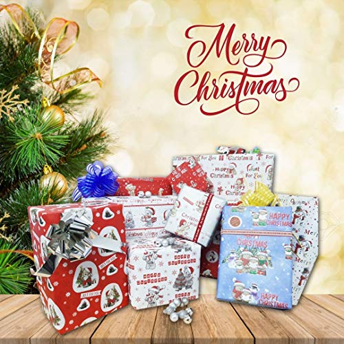 Lot de 20 feuilles de papier cadeau plat Cover