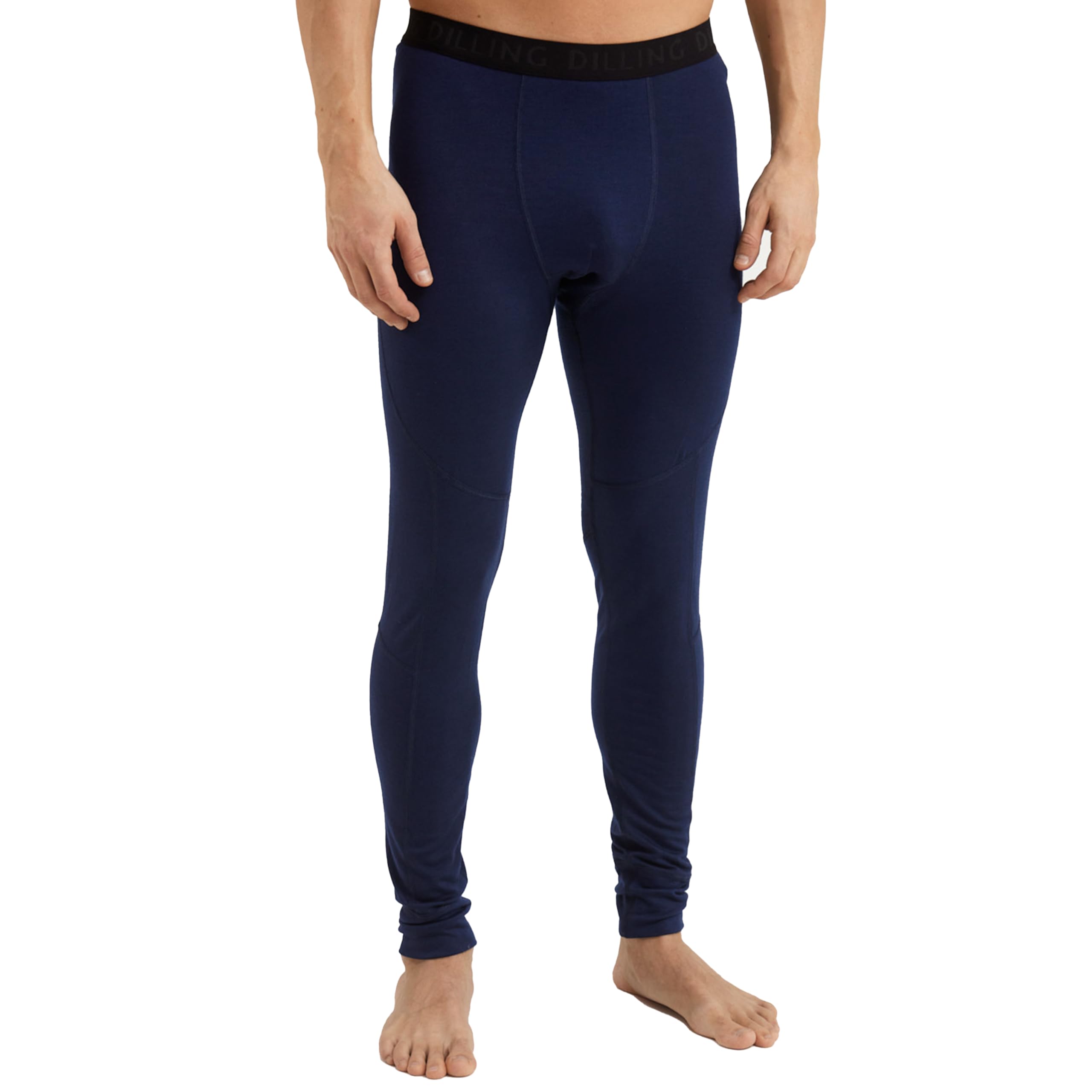 Dilling Men's Navy Merino Wool Leggings - L