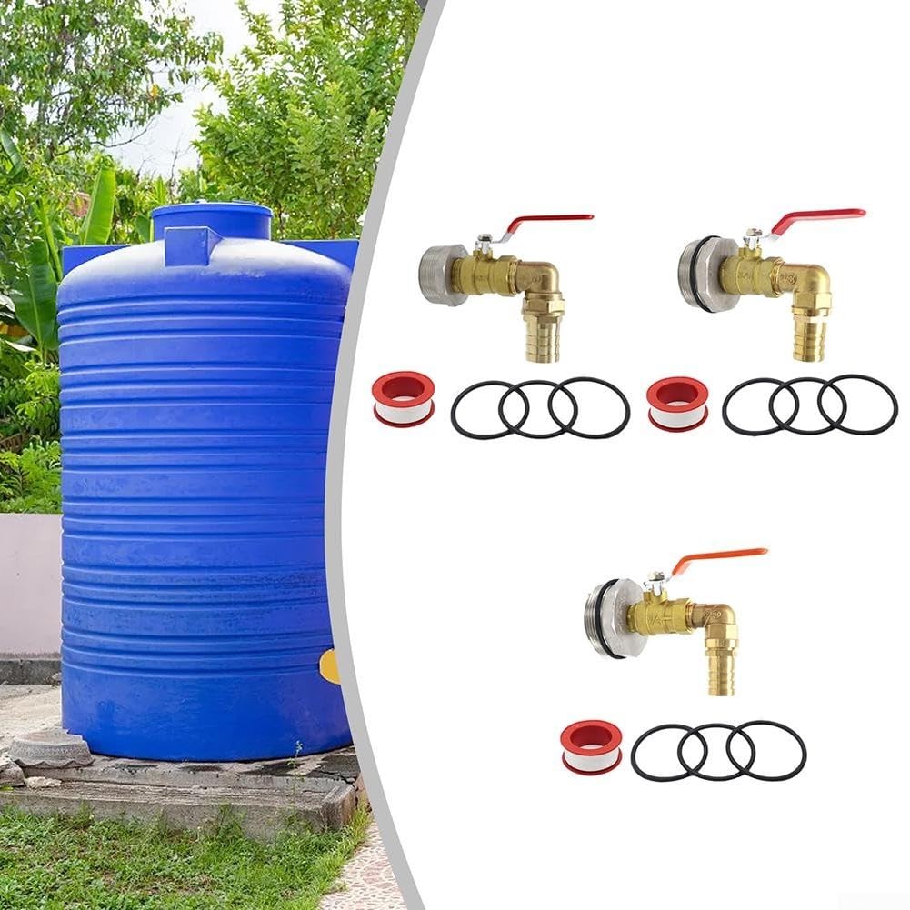 Robinet de sortie de tambour d'huile en acier inoxydable 200 L, design étanche, distribution sécurisée d'huile/eau/liquide (32 mm)