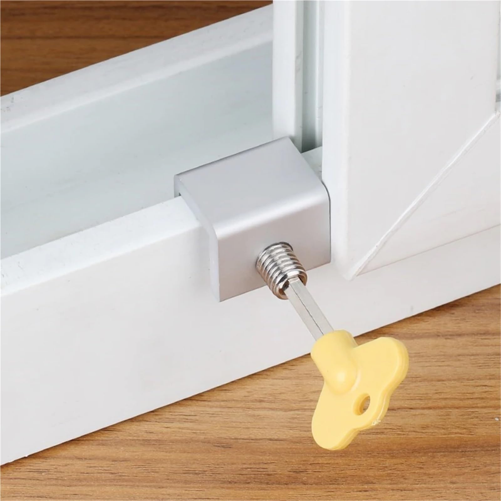 Cerraduras for puertas de ventanas corredizas, paquete 6 pestillos seguridad aleación aluminio negro