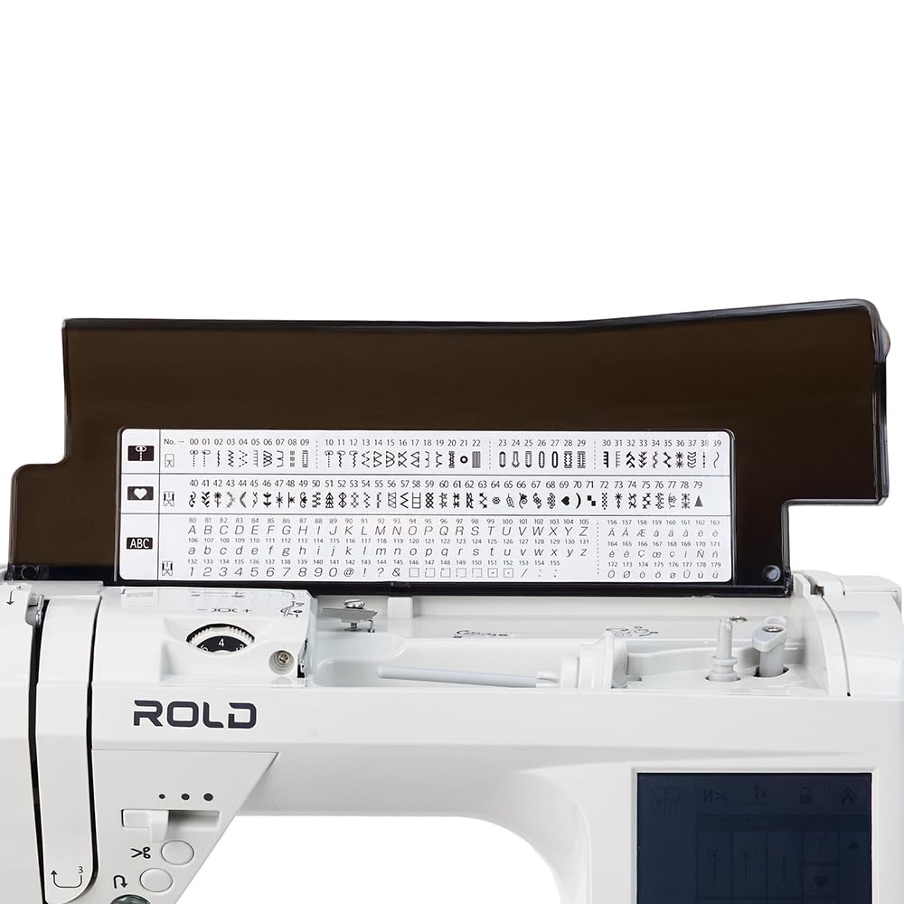 ROLD S900 Computer Nähmaschine mit Touchscreen Display | 180 Nähstiche | 8 Knopflöcher | automatischer Fadenabschneider | 70W Servo Motor | Nadeleinfädler