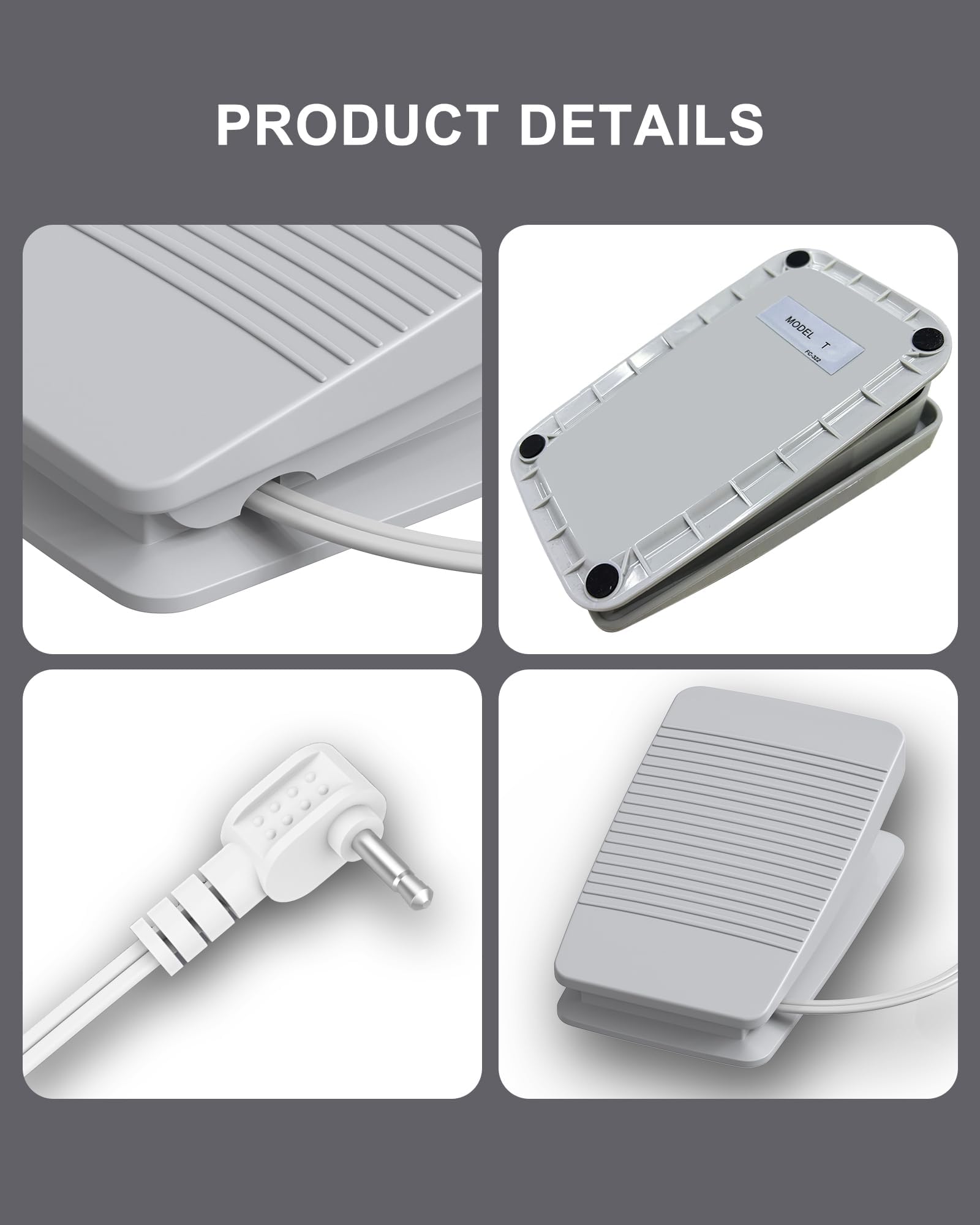 Pedale per macchina da cucire Brother/Babylock CE5000PRW CE5500 pedale SE600 CS6000I con controllo del cavo FC-322 XC8816021 (per Brother-2)