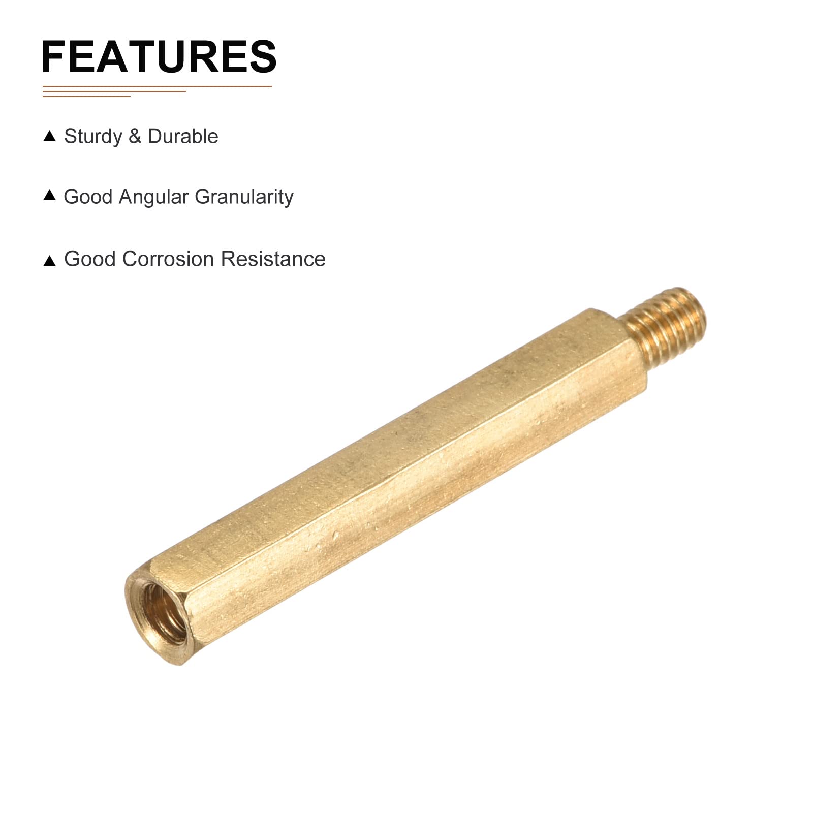 DTGN M4x35x6mm(DxHLxML) - Brass Hex Standoff -10Pack- Good for Electronic Machine - Male to Female Spacer Screw Nuts - Image 3