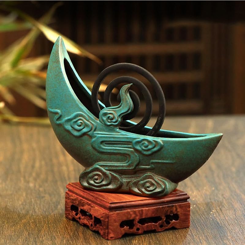 Incense Holder Incense Sticks Large Ceramic Incense Burner Coil and Stick Incense Censer Home Decoration Accessories Indoor Incense Holder Waterfall Incense Burner Stand